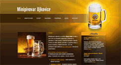 Desktop Screenshot of minipivovar-ujkovice.cz